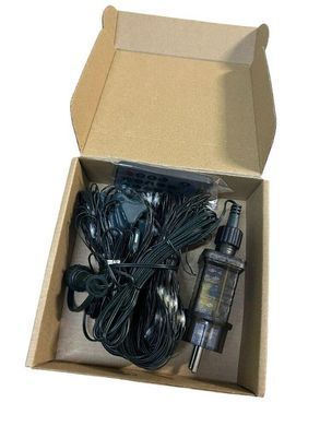 Вулична гірлянда сітка SunLamp 120 LED, 2x2 метри з пултом управління, Ідеальна для саду та парків