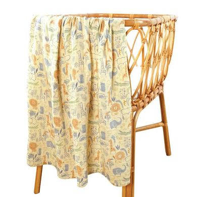 Набор муслиновых детских пеленальных одеял, комплект из 2шт., размер 100х120 см, sunny Jungle