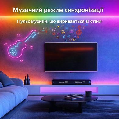 Розумна гнучка неонова світлодіодна стрічка Neon LED RGB-IC з Bluetooth USB і синхронізацією музики 5 метрів Водостійкий смарт гнучкий