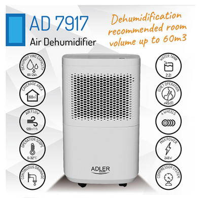 Осушитель воздуха (компрессор) Adler AD 7917 200 Вт