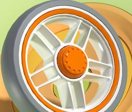 Біговел Tech 95 чотириколісний помаранчевий