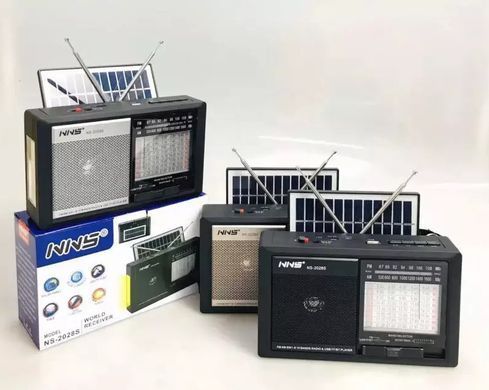 Радіоприймач з USB SD TF Mp3-плеєром ліхтариком із Solar панеллю