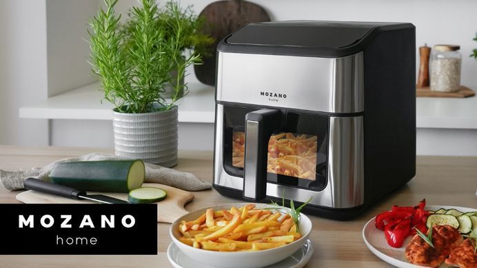 Аэрофритюрница Mozano AirFry Chef AGD/FRY/03#, 8 л, 1800 Вт, 21 программа