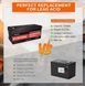 Акумулятор LiFePO4 DUMFUME 25.6V 100Ah 2560Wh, 24V Deep Cycle, для інвертора та сонячних систем