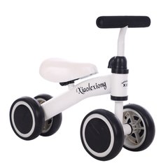 Біговел дитячий Xiaolexiog чотириколісний балансир без педалей 1-3 роки white
