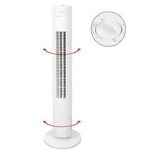 Вентилятор колонный Clatronic TVL 3770 78cm, мощность 35вт, белый