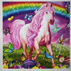 Мозаика алмазная 30х30 см 5D Unicorn rainbow