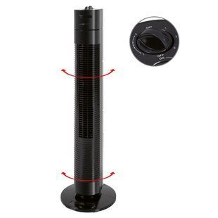Вентилятор колонный Clatronic TVL 3770 78cm, мощность 35вт, черный