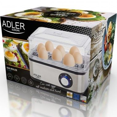 Яйцеварка ADLER AD 4486 - срібного кольору