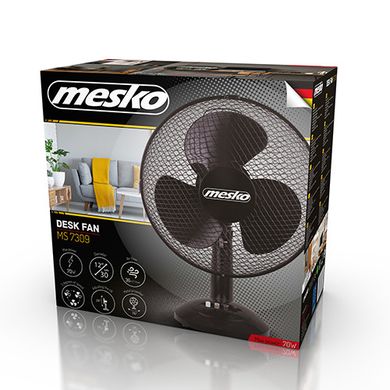 Настільний вентилятор Mesko MS 7309 діам 30см