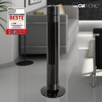 Колонний вентилятор Clatronic TVL 3770 78cm, потужність 35вт, чорний