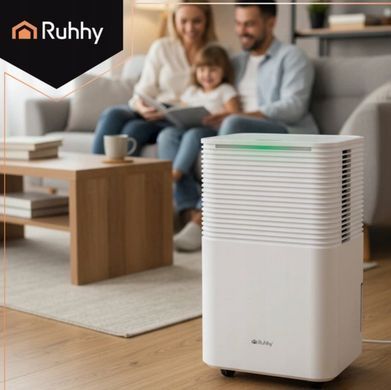 Осушитель воздуха Ruhhy DRYZIX Smart WiFi (12 л/сутки), поглотитель влаги 200 Вт, бак 2 л