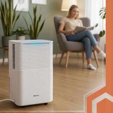 Осушитель воздуха Ruhhy DRYZIX Smart WiFi (12 л/сутки), поглотитель влаги 200 Вт, бак 2 л