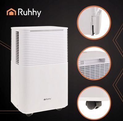 Осушитель воздуха Ruhhy DRYZIX Smart WiFi (12 л/сутки), поглотитель влаги 200 Вт, бак 2 л