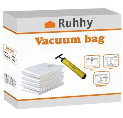 Набір вакуумних пакетів Ruhhy 21946(10 шт., 50х70 см) із насосом.