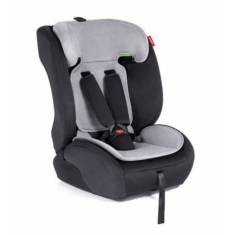 Автокрісло Vento дитяче i-Size 76&ndash;150 см Grey/Black, від 15 місяців до 12 років, група 1/2/3, 5-точкові ремені, регульований