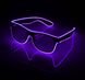 Окуляри світлодіодні прозорі El Neon ray purple неонові