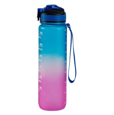 Мотивационная бутылка для воды 1л со временем, без BPA, Tritan фитнес, спорт, прогулка bwr