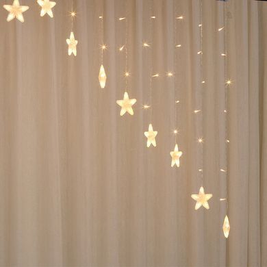 Гирлянда штора Звездочки 136 led, длина 3 метра