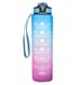 Мотиваційна пляшка для води 1л з часом, без BPA, Tritan фітнес, спорт, прогулянка bwr