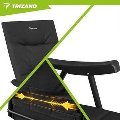 Комплект кемпінгових стільців Trizand 27610 розкладних металевих з високою спинкою 2 шт.