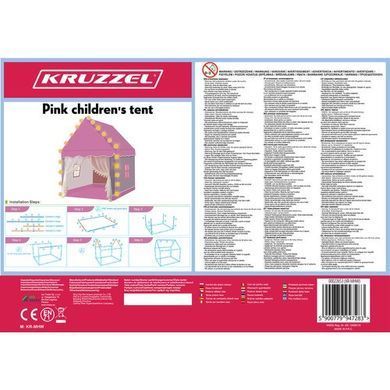 Дитячий намет Kruzzel 22653 з LED-гірляндою &ndash; казкова зона гри вдома та на природі!