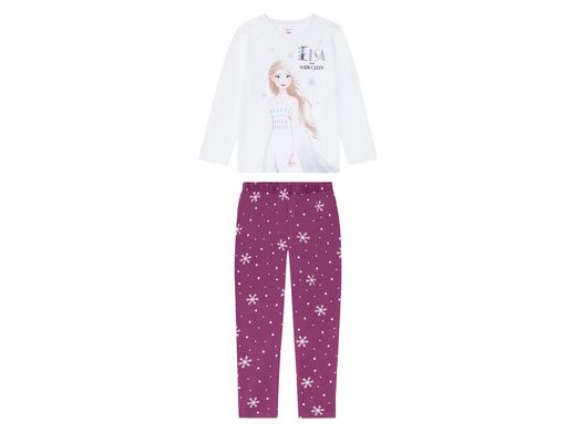 Хлопковая пижама для девочки с принтом Frozen размер 134/140