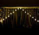 Гірлянда новорічна штора Зірочки, 8 режимів, 136 led, довжина 3 метри