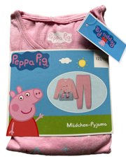 Бавовняна піжама для дівчинки з принтом Peppa Pig розмір 98/104