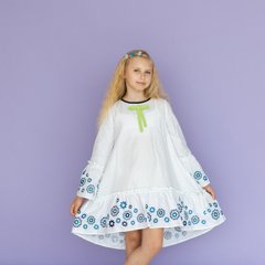 Плаття-вишиванка Moderika Зоряне біле з вишивкою