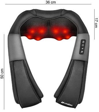 Массажер для шеи, плеч и спины MalTec PRO-Comfy30W-02 114080 электрический роликовый черный