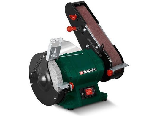 Точильно-шлифовальный станок с гриндером Parkside PSBS 240 C2, 240 Вт, для металла, дерева и пластика
