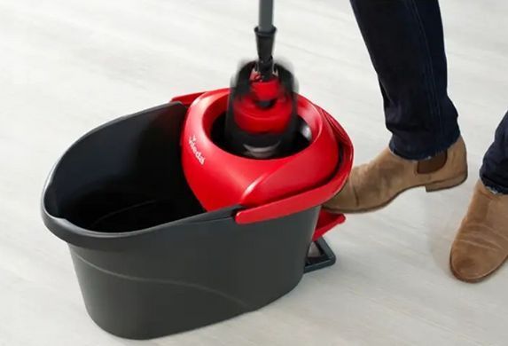 Набір для прибирання Vileda Ultramax XL Turbo &ndash; плоска швабра, телескопічна ручка, система зливу у відр 163427