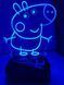 Светильник ночник 3D George USB, аккумулятор, RGB