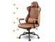 Кожаное офисное кресло с технологией SoftSwing Sofotel Werona Brown +2 подушки в подарок