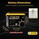 Акумулятор LiFePO4 GoKWh 12,8V 340Ah з Bluetooth 5.0 та BMS для резервного живлення будинку, інвертора, ДБЖ