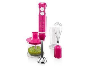 Блендер погружной 3В1 SILVER CREST 600W (блендер, миксер, чопер) pink