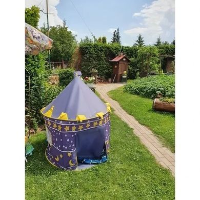 Дитяча палатка у вигляді замку Kruzzel 23474 &ndash; синя ігрова палатка-принцеса для дому та саду, 135&times;105 см