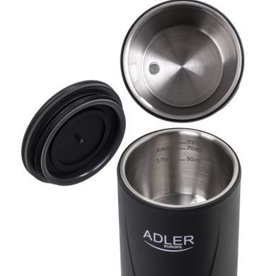 Портативна кавоварка Adler AD 4400, акумулятор 7500 мАг, тиск 20 бар, живлення від USB, для мелених зерен та капсул Nespresso