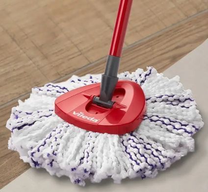 Змінна насадка для швабри Vileda TURBO 3in1 Microfibre &ndash; трикутна форма, мікрофібра, машинне прання