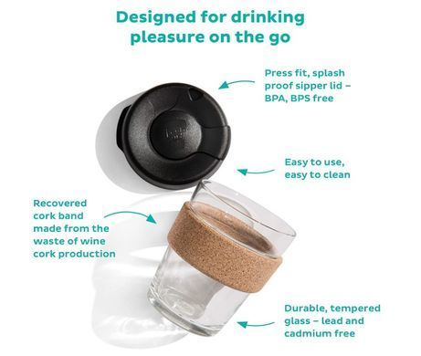 Чашка olDBro Keep Cup Cork 340 мл, brown