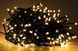 Світлодіодна гірлянда нитка вулична Led Cob 10 м 100led батарейки Warm White