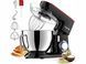 Металлический миксер тестомес 9л Camic SM-1571N 1800Вт Black Red