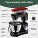 Металлический миксер тестомес 9л Camic SM-1571N 1800Вт Black Red
