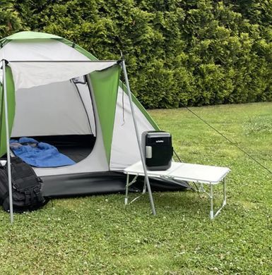 Складной походный туристический стол-чемодан Trizand 23428, 60&times;40&times;26 см, алюминиевый, бежевый