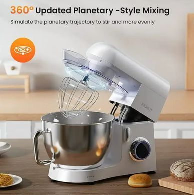 Миксер тестомисс 1800Вт KICHOT SM-1570N White чаша 10л