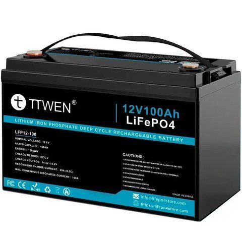 Аккумулятор LiFePO4 TTWEN 12.8V 100Ah 1280Wh (LFP12-100)