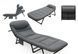 Раскладная кровать-раскладушка Relax Outdoor (200х60х30 см) с матрасом Oxford 600D серая, полноразмерная кемпинговая кровать 2