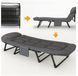 Раскладная кровать-раскладушка Relax Outdoor (200х60х30 см) с матрасом Oxford 600D серая, полноразмерная кемпинговая кровать 2