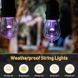 Вулична гірлянда з ретро лампами LED RGB Edison 10шт, 220V, 10метрів з перехідником